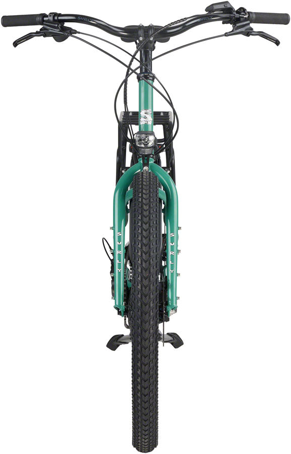 Surly Skid Loader Cargo Ebike - 27.5'' Steel Illegal Smile Green Medium