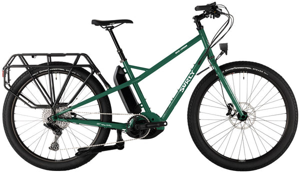 Surly Skid Loader Cargo Ebike - 27.5'' Steel Illegal Smile Green Medium