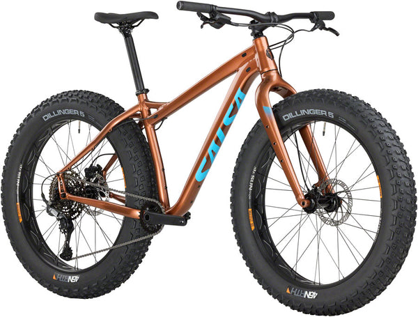 Salsa Heyday! Cues Fat Tire Bike - 26" Aluminum Bronze X-Small