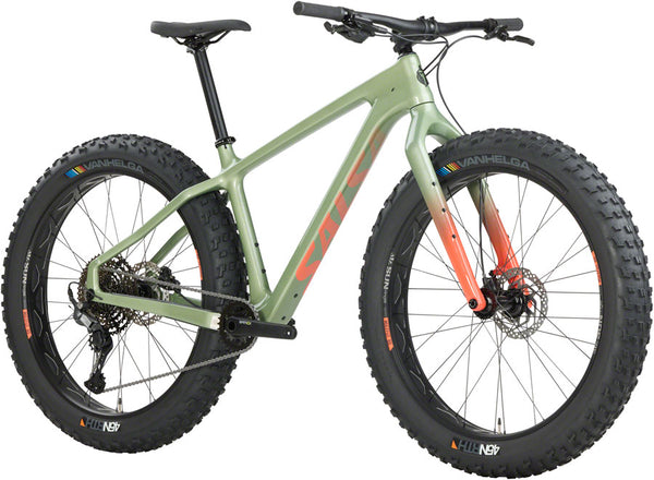 Salsa Beargrease C Cues 11 Fat Tire Bike - 27.5" Carbon Sage Green Large