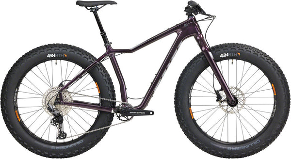 Salsa Heyday! C Deore 12 Fat Tire Bike - 26" Carbon Black Cherry X-Small