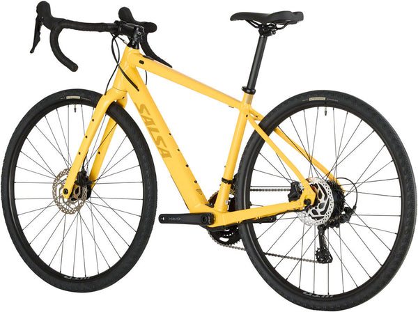 Salsa Confluence Drop Bar GRX 600 2x Ebike - 700c Aluminum Yellow 60cm