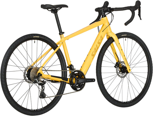 Salsa Confluence Drop Bar GRX 600 2x Ebike - 700c Aluminum Yellow 55cm