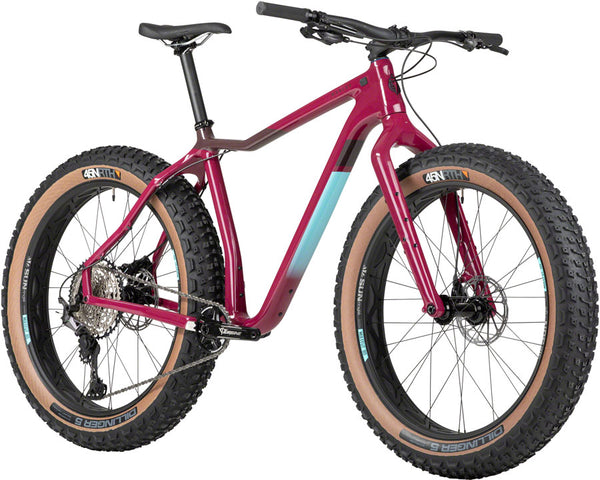 Salsa Mukluk Carbon XT Fat Tire Bike - 26" Carbon Purple Large