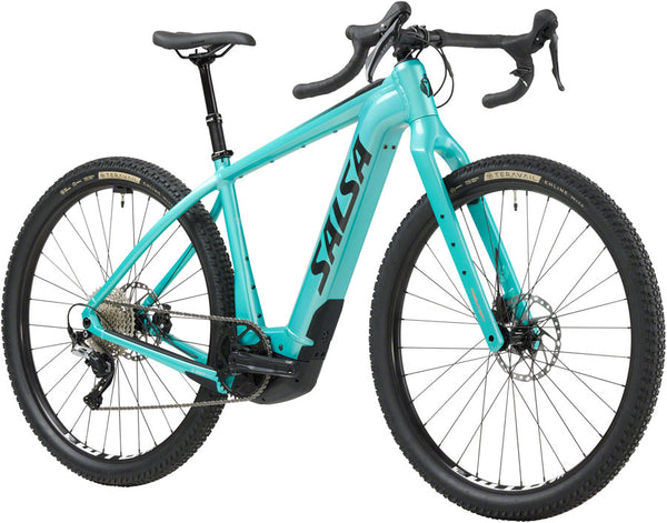 Salsa Tributary GRX 600 Ebike - 29" Aluminum Teal X-Large