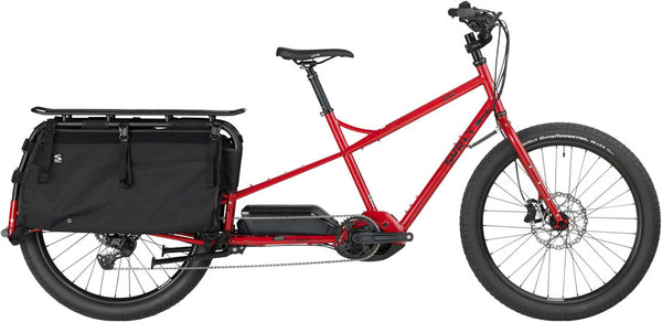 Surly Big Easy Cargo Ebike - 26" Steel Pile of Bricks Red Small