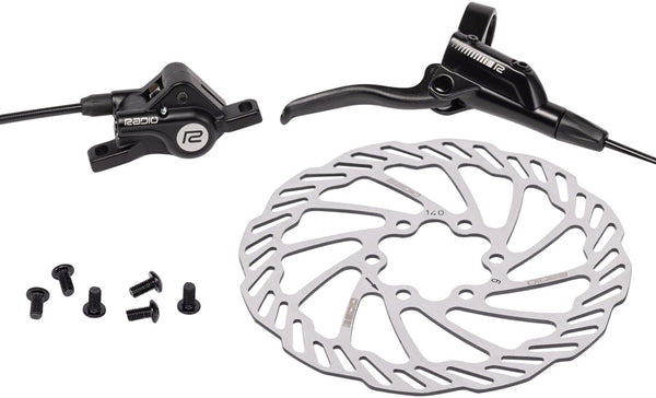 Radio Raceline Disc Brake Kit - Hydraulic 140mm Rotor Right Hand Lever Black