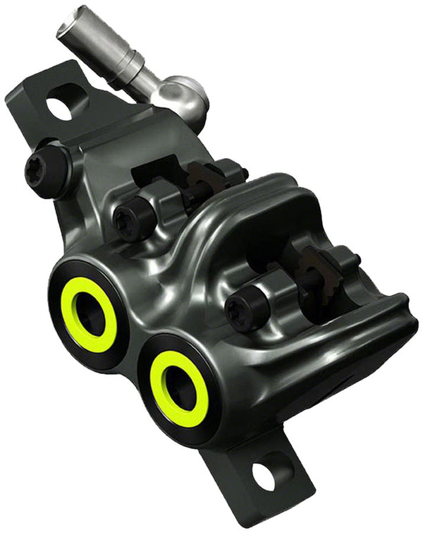 Magura MT7 Disc Brake Caliper - Front Rear Post Mount 4-Piston Gray/YLW