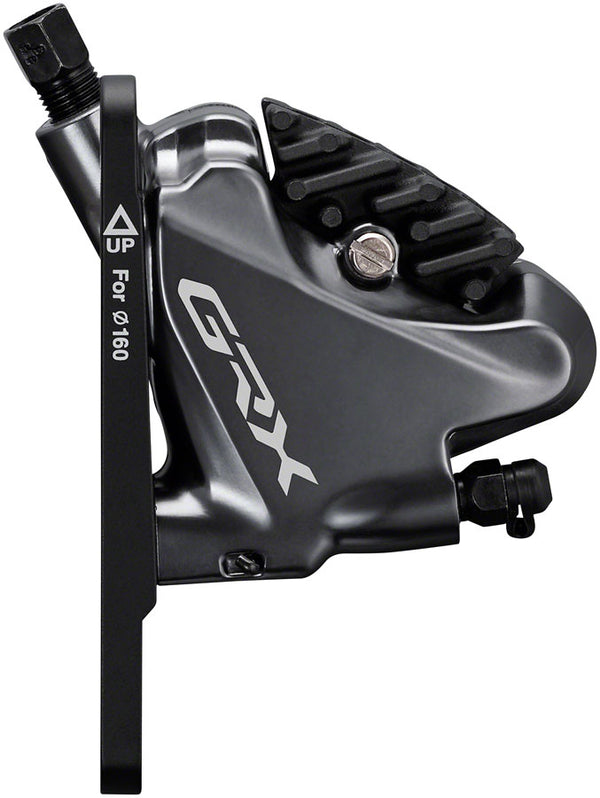 Shimano GRX ST-RX810-LA/BR-RX810 Disc Brake Lever/Drop Bar Seatpost Remote - Front Hydraulic Flat Mount Resin Pads BLK