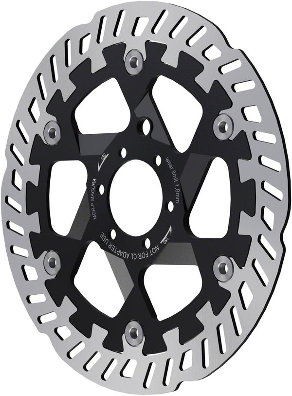 Magura MDR-P Disc Brake Rotor - 180mm 6-Bolt Silver/Black