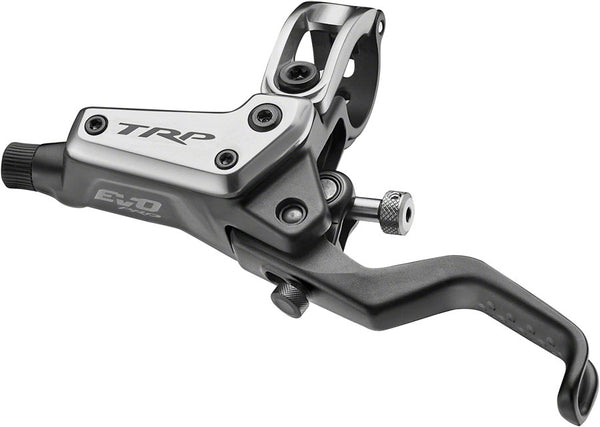 TRP EVO Pro HD-M9040 Disc Brake Lever - Left/Front Rear 1900mm Hose Post Mount 4-Piston Gray