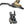 TRP EVO X HD-M9020 Disc Brake Lever - Right/Front Rear 1900mm Hose Post Mount 2-Piston Gold