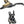 TRP EVO X HD-M9020 Disc Brake Lever - Left/Front Rear 1900mm Hose Post Mount 2-Piston Gold