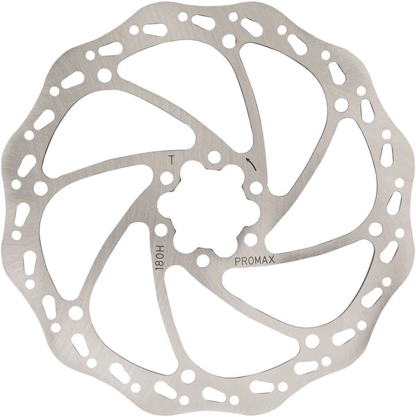 Promax Sport S1 Disc Brake Rotor - 180mm 6-Bolt Silver