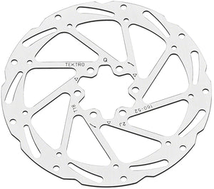 Tektro TR180-52 Disc Rotor - 180mm 6-Bolt 1.8mm Thickness For 2-Piston Calipers