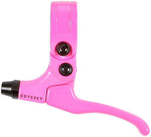 Odyssey Monolever Medium Brake Lever - Left Hot Pink
