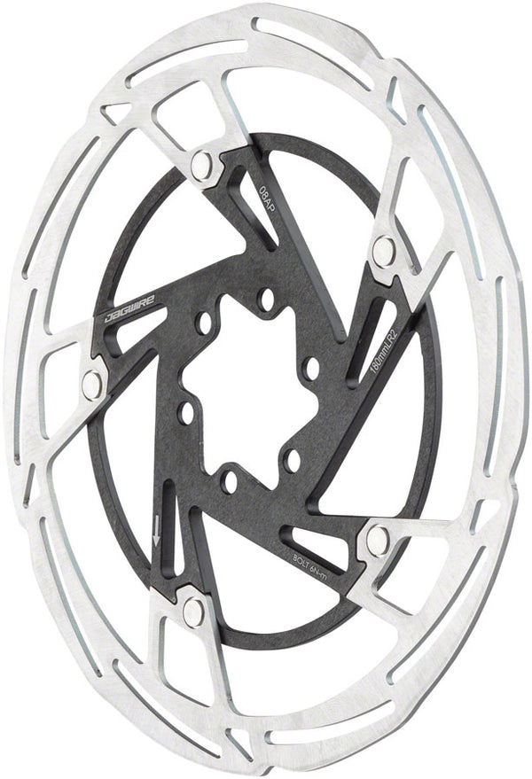 Jagwire Pro LR2 Disc Brake Rotor - 160mm 6-Bolt Silver/Black