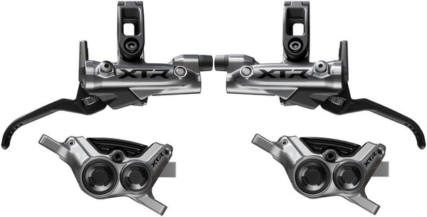 Shimano XTR M9220 Enduro Disc Brake Upgrade Kit - Right Left BL-M9220 Levers Post Mount Front Rear BR-M9220 4-Piston Calipers