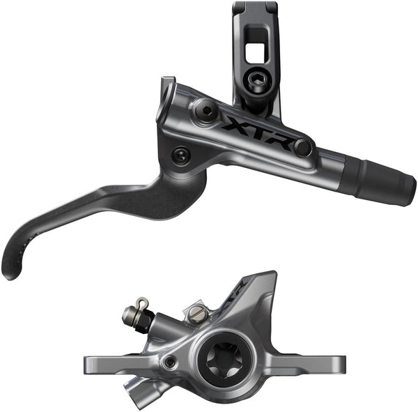Shimano XTR M9200 XC Disc Brake Lever - Right/Rear Post Mount 2-Piston Caliper SM-BH90-SS Hose Metal Pads Gray
