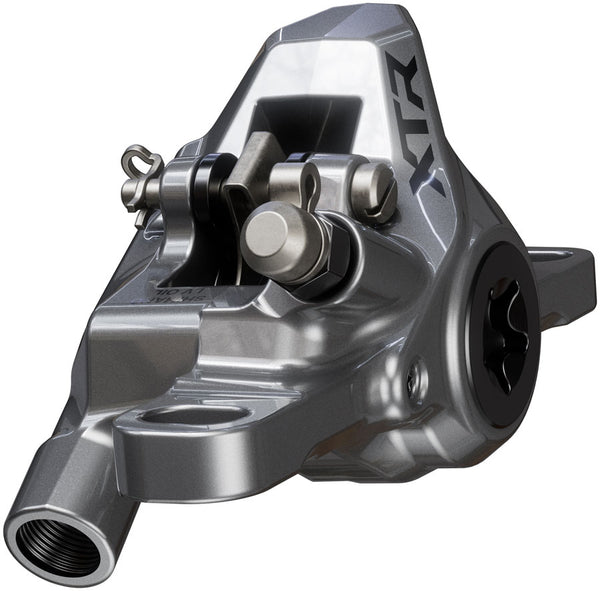 Shimano XTR BR-M9200 Disc Brake BL-M9220 Lever - Right/Rear Post Mount 2-Piston Caliper SM-BH90-SS Hose Metal Pads Gray