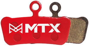 MTX Red Label RACE Disc Brake Pads - Ceramic/Kevlar Compound SRAM G2 / Guide / Level 4P / Trail 4-Piston Single Set