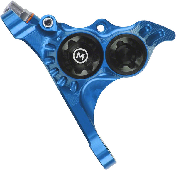 Hope RX4+ Disc Brake Caliper - Front Flat Mount Direct +20mm Mineral Oil Type Blue