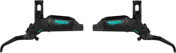 SRAM Maven Ultimate Stealth Expert Disc Brake Kit - Front/Rear Levers Front/Rear Teal Splatter Calipers Adapters Rotors Bleed Kit A1