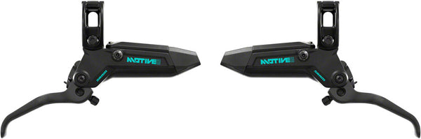 SRAM Motive Ultimate Stealth Expert Disc Brake Kit - Front/Rear Levers Front/Rear Teal Splatter Calipers Adapters Rotors Bleed Kit A1