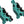 SRAM Motive Ultimate Stealth Expert Disc Brake Kit - Front/Rear Levers Front/Rear Teal Splatter Calipers Adapters Rotors Bleed Kit A1