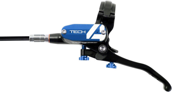 Hope Tech 4 E4 Disc Brake and Lever Set - Front Hydraulic Post Mount Blue