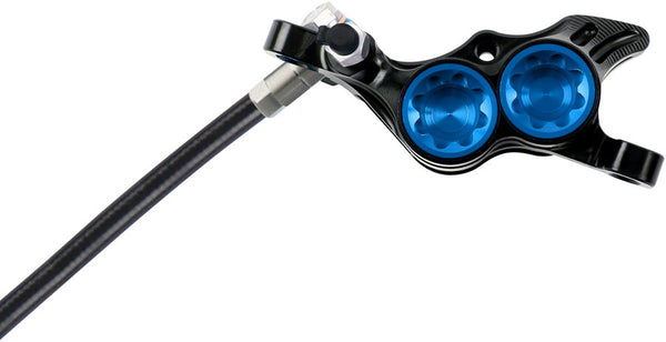 Hope Tech 4 E4 Disc Brake and Lever Set - Front Hydraulic Post Mount Blue