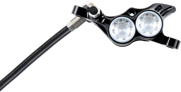 Hope Tech 4 E4 Disc Brake and Lever Set - Front Hydraulic Post Mount Silver