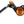 Hope Tech 4 V4 Disc Brake and Lever Set - Front Hydraulic Post Mount Orange