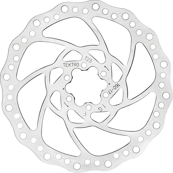 Tektro TR160-17 Disc Brake Rotor - 160mm 6-Bolt 2.3mm Thickness