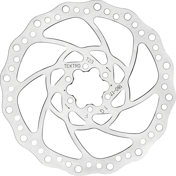 Tektro TR180-17 Disc Brake Rotor - 180mm 6-Bolt 2.3mm Thickness