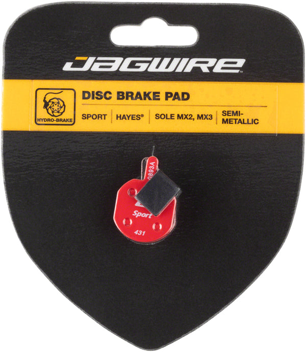 Jagwire Mountain Sport Semi-Metallic Disc Brake Pads for Hayes CX MX Sole