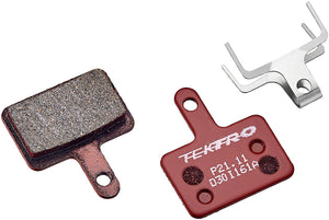 Tektro P21.11 Disc Brake Pads - Low Noise Resin Compound 5mm Thickness For 2-Piston Brake Caliper