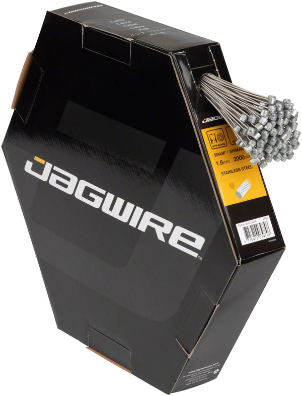 Jagwire Brake Cable Basics 1.6x2000mm Stainless SRAM/Shimano MTB Box of 100