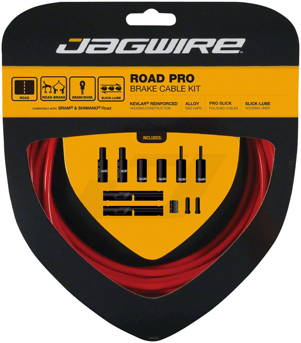 Jagwire Pro Brake Cable Kit Road SRAM/Shimano Red