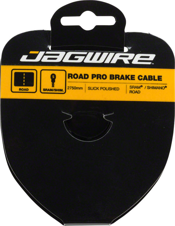 Jagwire Pro Polished Slick Stainless Road Brake Cable 1.5x2750mm SRAM/Shimano