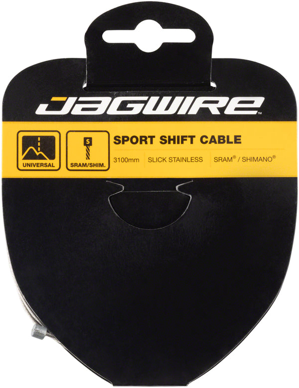 Jagwire Sport Shift Cable - 1.1 x 3100mm Slick Stainless Steel For SRAM/Shimano Tandem