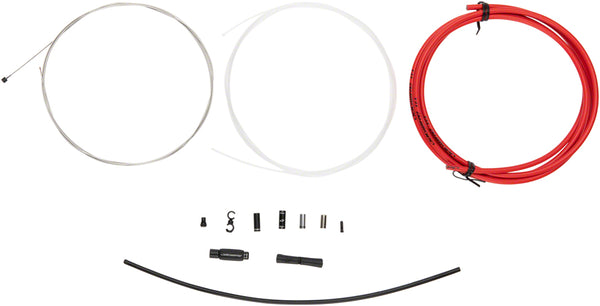 Jagwire 1x Elite Sealed Shift Cable Kit - SRAM/Shimano Polished Ultra-Slick Cables Red