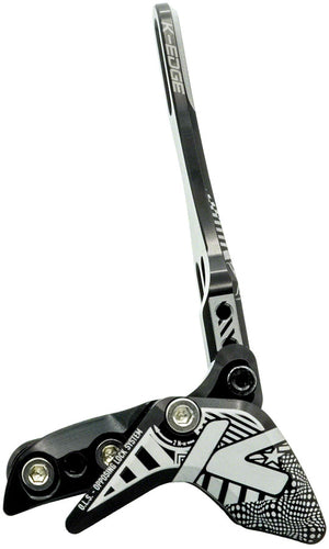 K-EDGE 1x Race W Chain Guide - For Single Chainring Water Bottle Attachment Point BLK/White