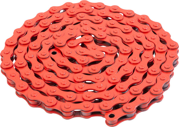 Odyssey Bluebird Chain - Single Speed 1/2" x 1/8" 112 Links Red