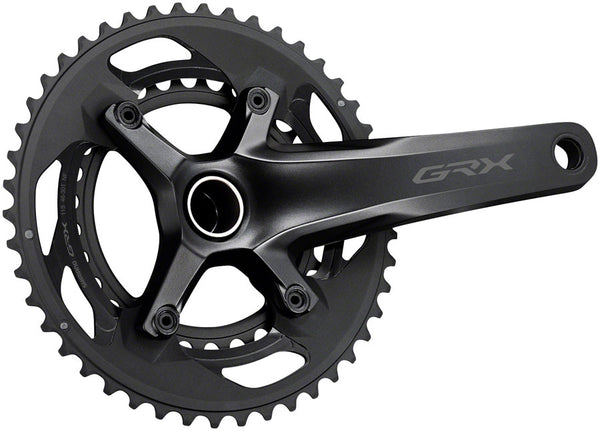 Shimano GRX FC-RX600-10 Crankset - 170mm 10-Speed 46/30t 110/80 BCD Hollowtech II Spindle Interface BLK