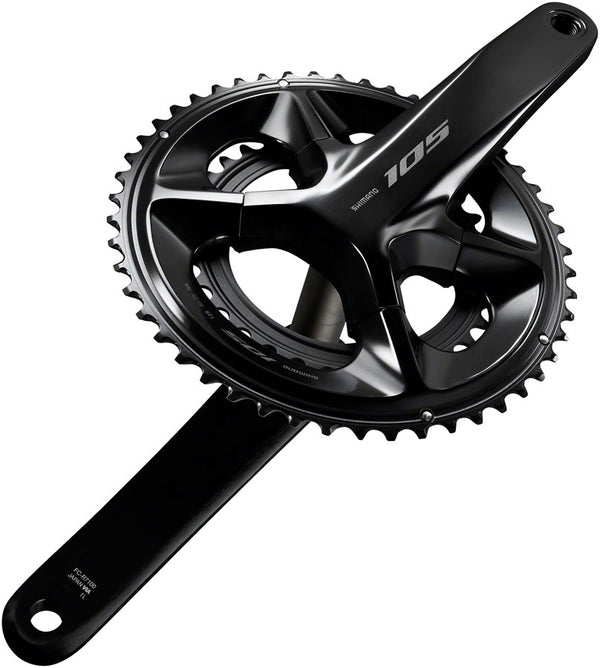 Shimano 105 FC-R7100 Crankset - 172.5mm 12-Speed 52/36t 110 Asymmetric BCD Hollowtech II Spindle Interface BLK