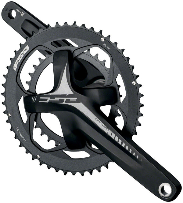 Full Speed Ahead Omega AGX Crankset - 165mm 10/11-Speed 30/46T 120/90mm BCD 386 EVO Spindle Interface BLK