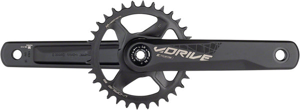 Full Speed Ahead V-Drive Modular 1x Crankset - 170mm 11/12-Speed 32t Direct Mount MegaExo Spindle Interface BLK