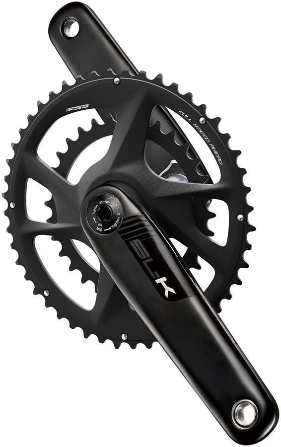 Full Speed Ahead SL-K 2x Modular Carbon Crankset - 170mm For SRAM AXS 12-Speed 48/35t DM/90 BCD 30mm 386EVO Spindle BLK