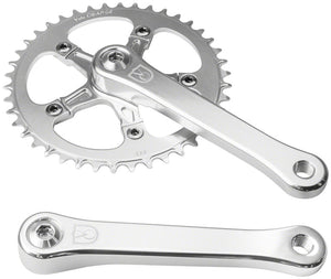 Velo Orange 1-Speed Crankset - 170mm 42t Square Taper JIS Spindle Interface Polished Aluminum